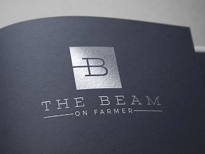 The Beam Silver on Farmer logo branding design logo real estate real estate branding typography