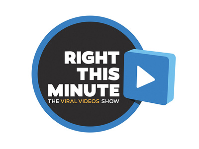Right This Minute Logo branding design logo multimedia syndication television tv tv series tv show vector