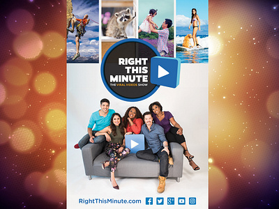 RightThisMinute promo poster compositing design photo editing poster posters promotional poster television tv tv show