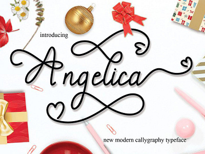 Angelica - Free Modern Calligraphy Font font fonts free download free font free fonts freebies freefont type typeface typography
