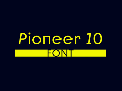 Pioneer 10 - Free Sans Font font fonts free download free font free fonts freebies freefont type typeface typography