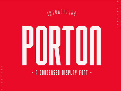 Porton - Free Condensed Display Font