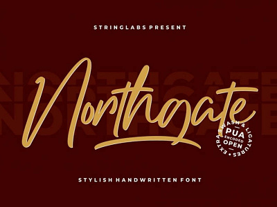 Northgate Free Script Font font fonts free download free font free fonts freebies freefont type typeface typography