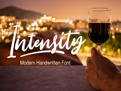 Intensity Handwritten Font Free font fonts freefont typography