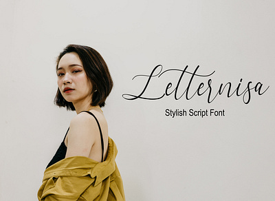 Letternisa Stylish Script Font Free font fonts freefont typography