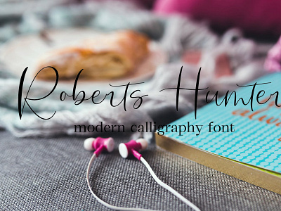 Roberts Humter modern calligraphy font Free font fonts freefont typography