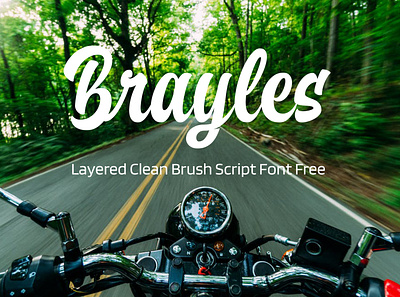 Brayles Layered Clean Brush Script Font Free font fonts freefont typography