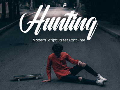 Hunting Modern Script Street Font Free font fonts freefont typography