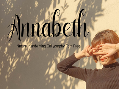 Annabeth Natural handwriting Callygraphy Font Free font fonts freefont typography