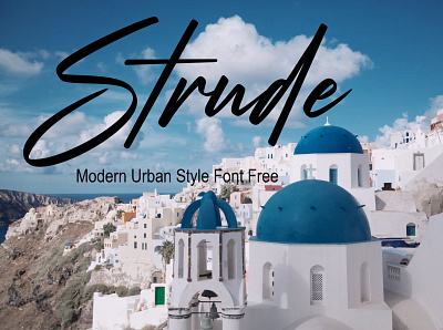 Strude Modern Urban Style Font Free font fonts freefont typography