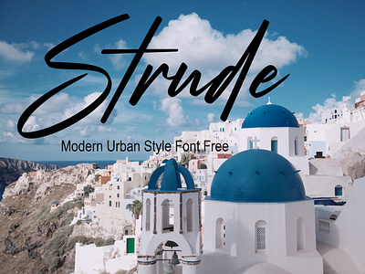 Strude Modern Urban Style Font Free