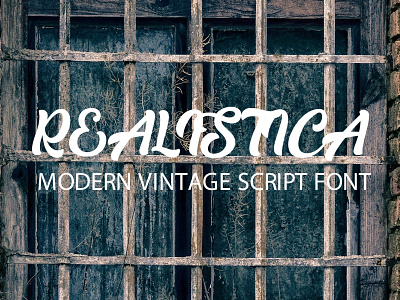 Realistica Modern Vintage Script Font Free font fonts freefont typography