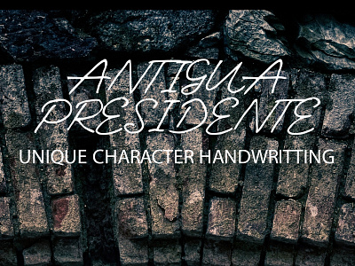 Antigua Presidente Unique Character Handwritting Font Free font fonts freefont typography