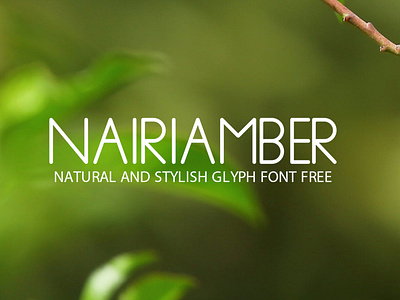 NairiAmber Natural and Stylish Glyph Font Free