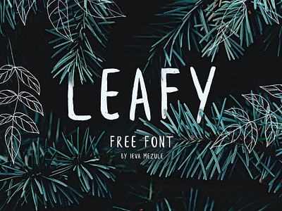 Leafy Handwritten Brush Font Free