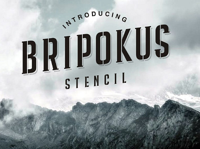 Bripokus Bold Condensed Free Font font fonts freefont typography