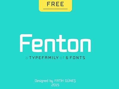 Fenton Family Free Font font fonts freefont typography