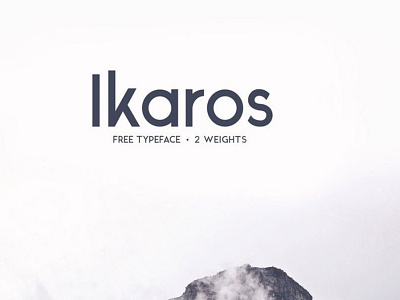 Ikaros Modern and minimal look Font Free font fonts freefont typography