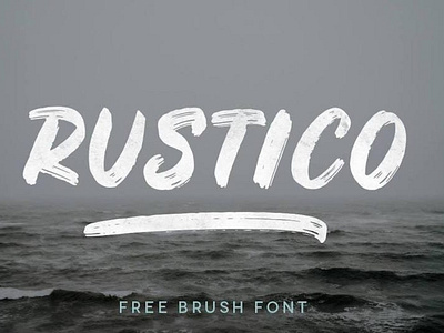 Rustico Brush typeface Free Font