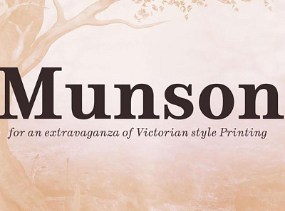 Munson Classic sans serif font Free font fonts freefont typography