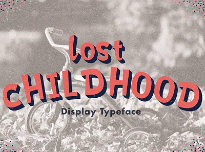 Lost Childhood Bold display typeface font Free font fonts freefont typography