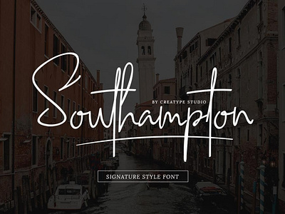 Southampton Typographic lettering Font Free font fonts freefont illustration typography