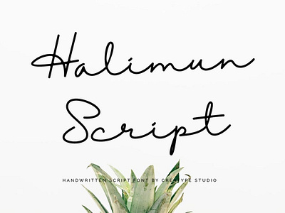 Halimun Modern & fresh script Font Free font fonts freefont typography