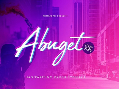 Abuget Modern handwritten Font Free