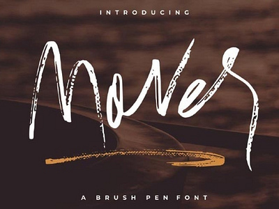 Mover Handwritten Textured brush font Free