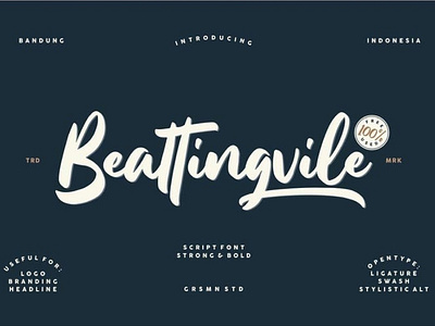 Beattingvile Beautiful script font Free