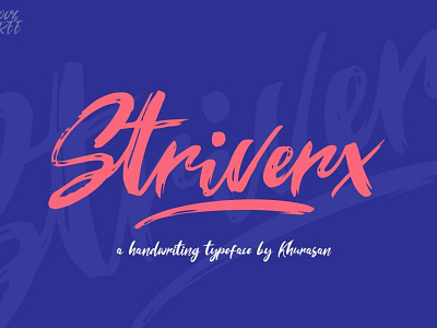 Stirverx Eye catching brush script Font Free font fonts freefont typography