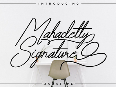 Mahadetty Free Signature Font