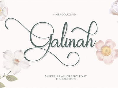 Galinah Free Calligraphy Font font fonts free download free font free fonts freebies freefont type typeface typography