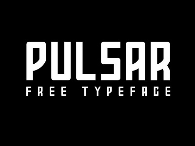 Pulsar - Free Typeface font fonts free download free font free fonts freebies freefont illustration typeface typography
