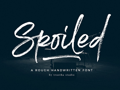 Spoiled Free Brush Font