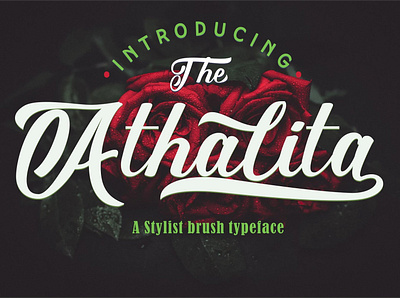 Athalita - Free Brush Stylist Font font fonts free download free font free fonts freebies freefont type typeface typography