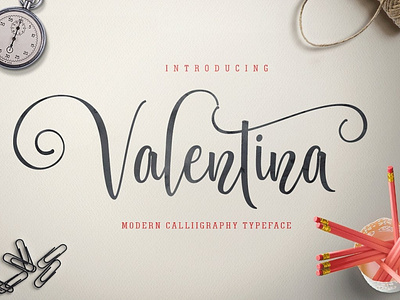Valentina - Free Calligraphy Font