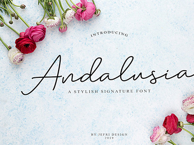 Andalusia - Free Romantic Script Font design font fonts free download free font free fonts freebies freefont typeface typography