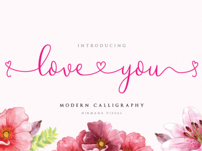 Loveyou - Free Romantic Font design font fonts free download free font free fonts freebies freefont type typeface typography
