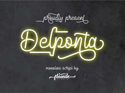 Delponta Free Modern Script Font