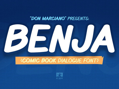 Benja Free Comic Book Font