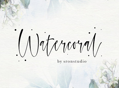 Watercoral Free Natural Script Font font fonts free download free font free fonts freebies freefont type typeface typography
