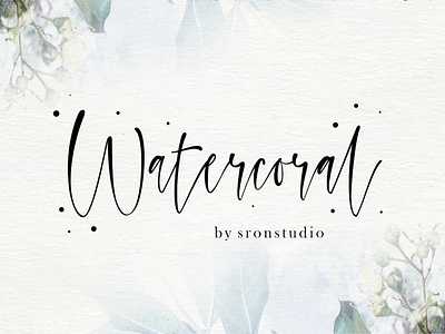 Watercoral Free Natural Script Font