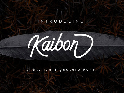 Kaibon - Free Signature Font font fonts free download free font free fonts freebies freefont typeface typography