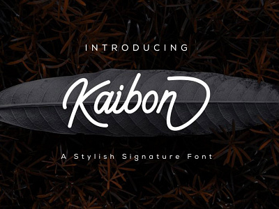 Kaibon - Free Signature Font