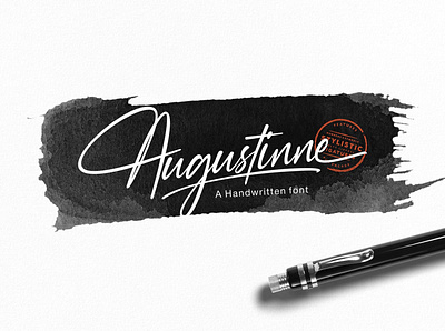 Augustinne Free Handwritten Font font fonts free download free font free fonts freebies freefont type typeface typography