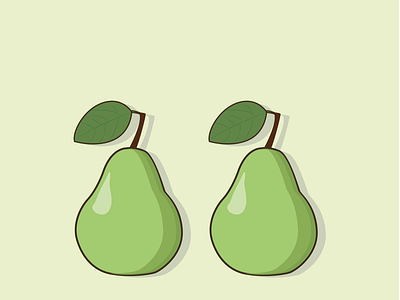 Fruit Collection - Pears design designer designs flat illustration flatdesign icon design iconography icons illustration vector vector illustration