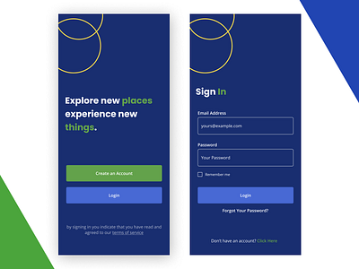 Daily Design Day 01: Sign In Pages dailyui design flatdesign sign in sign up ui ux