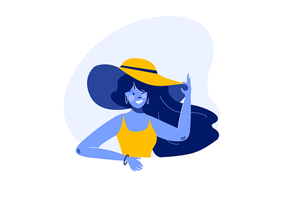 travel beauty flat flat illustration flatdesign girl smile travel vacation