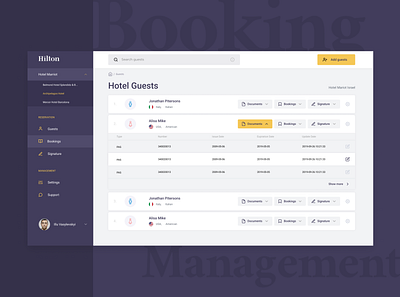 Hotels web app for quickly guests registration admin panel booking corporate platform dashboad design desktop app enterprise hotel interaction interface management app modern reception reservation responsive ui user experience user interface design ux web platform